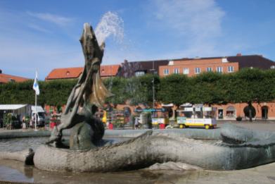Springbrunnen in Trelleborg
